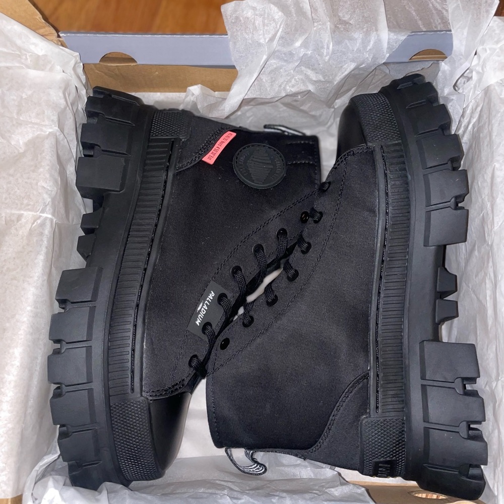 Palladium Black Chunky Platform Boots